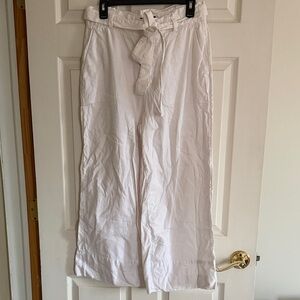 Banana Republic Cream Blake Crop Trousers